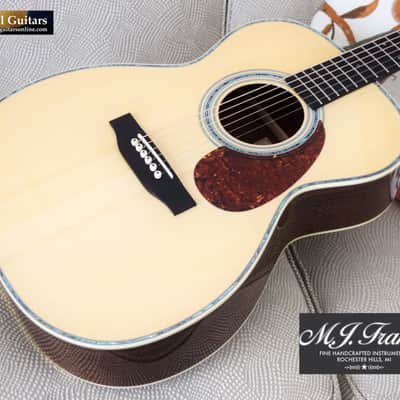 MJ Franks 000-42 Style, Short Scale, Euro Spruce, Madagascar RW, 1-11/16" Nut image 3