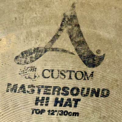 22 YEARS OLD 12” Zildjian A CUSTOM MASTERSOUND Hihats 805g 909g image 2