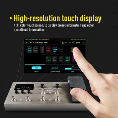 SONICAKE Matribox II Pro - Multi Effects Guitar Pedal with Expression, 240+ Built-in Guitar Effects, Amp Modeling, IR Cabinet Simulation, FX Loop, MIDI Stereo OTG USB Audio Interface Color TouchScreen(Shipping from local US,UK,EU warehouse) image 4