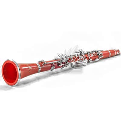 SKY Music High Quality Bb Red Clarinet Package German Style Nickle Silver Keys image 2