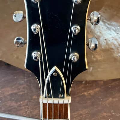Univox  Coily 335 Style Semi-Hollow Body  1960s  - Cherry Tobacco Burst Electric Guitar image 7