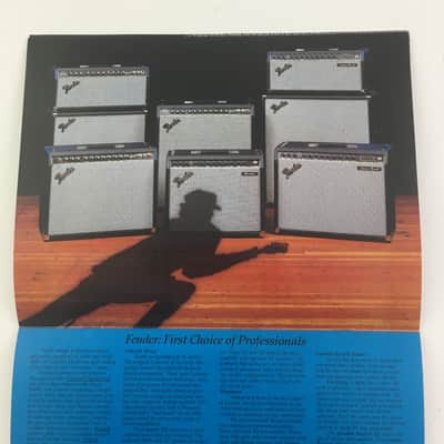 1980s Rivera Era Fender Guitar Amp Amplifiers Collectors Product Catalogue Very Rare Complete Bild 10