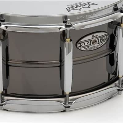 Pearl Sensitone Heritage Alloy 6.5x14 Snare Drum Black Nickel/Brass image 2