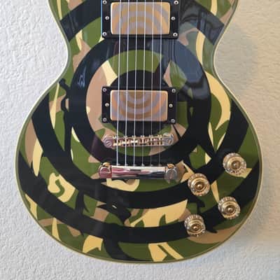 Epiphone Zakk Wylde Les Paul Custom 2011 - Camouflage Bullseye image 2