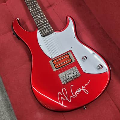 Peavey Rockmaster Electric Guitar Signed by Alice Cooper - Red image 2