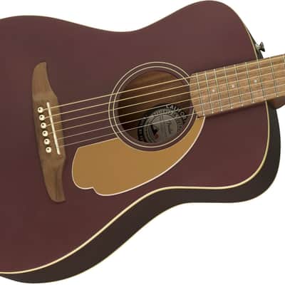 Fender Malibu Player Acoustic-Electric Guitar - Burgundy Satin image 4