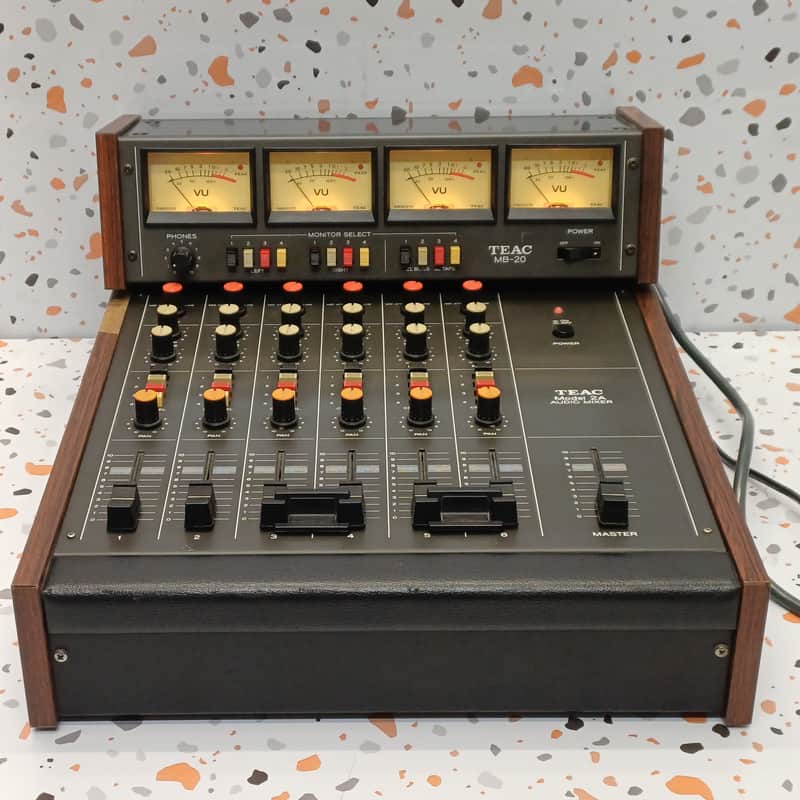 TEAC Model 2A mixing console + TEAC MB-20 bridge with VU meters (Tascam) image 1