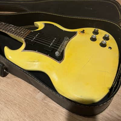 1968 Gibson SG Special "Large Guard" Yellow Refin image 2