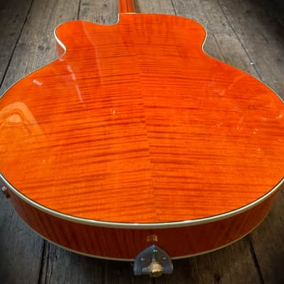 2017 Gretsch USA Custom Shop G6120WCST in Orange with orig. hard shell case and case candy image 20