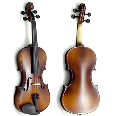 Sky Brand New Solid Wood Antique Viola Outfit with Lightweight Case, Bow and Rosin (16 Inch) image 2
