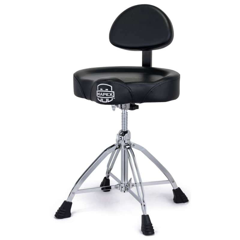 Mapex T875 Drum Stool - Saddle Seat w/ Backrest image 1