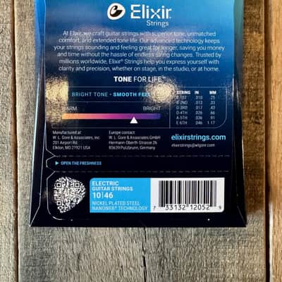Elixir Nanoweb 10-46 Nickel Plated Steel Strings image 2