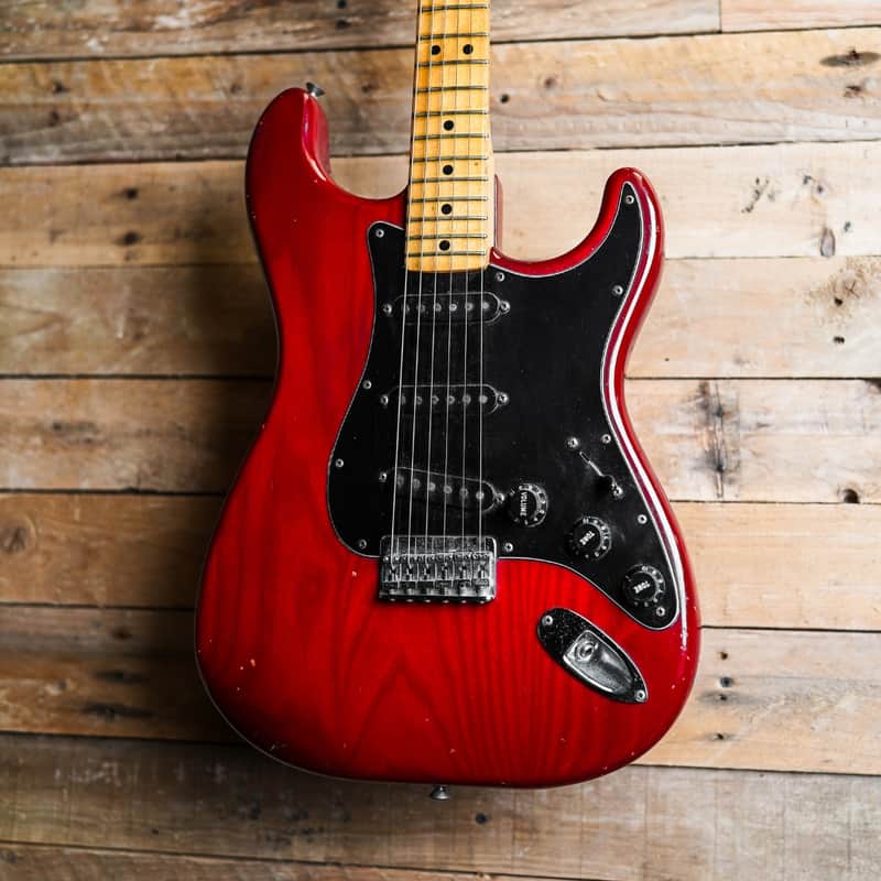 1979 Fender Stratocaster Hardtail In Transparent Red image 1