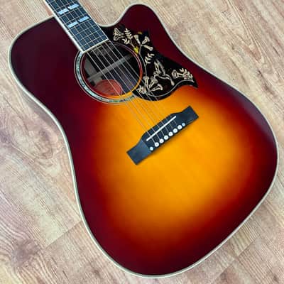Epiphone "Inspired by Gibson Custom" Hummingbird Deluxe EC Autumn Burst image 6