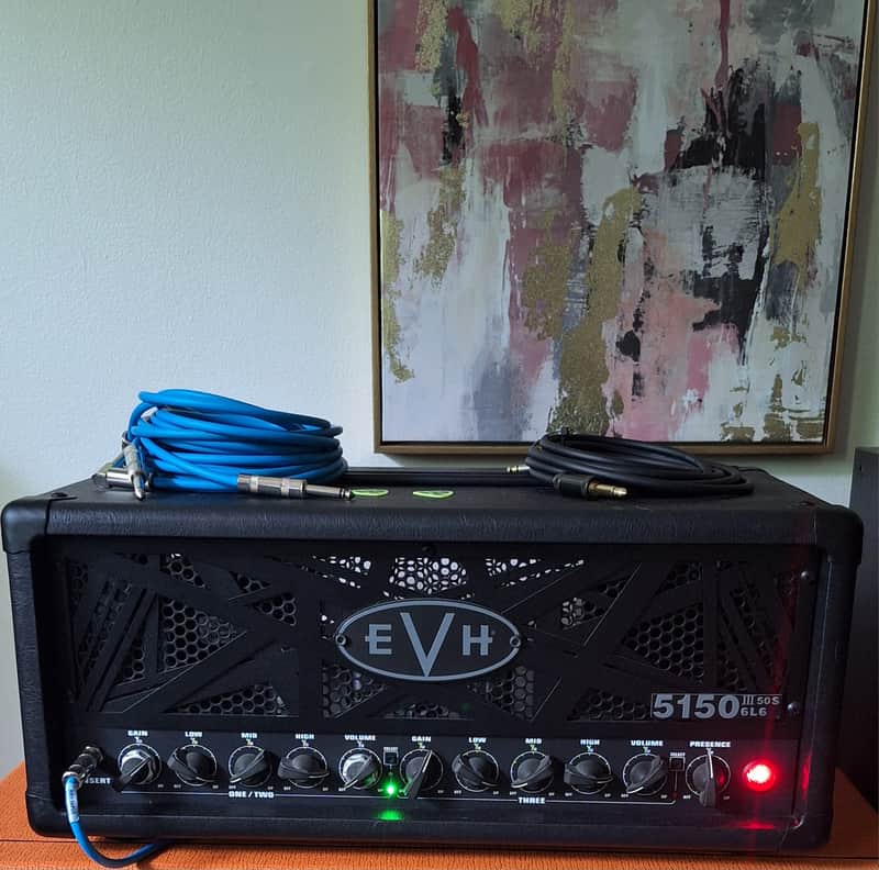 EVH 5150 III 50S 6L6 3-Channel 50-Watt Guitar Amp Head 2020 - Present - Stealth Black image 1