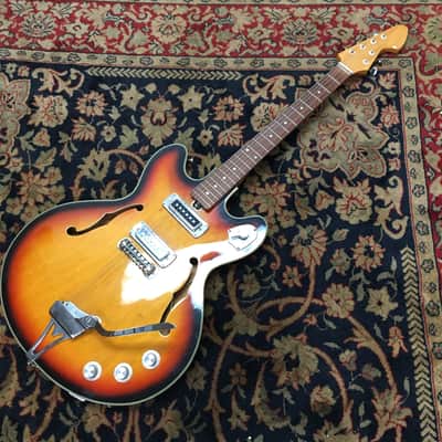 Teisco Del Rey KEP-10 T Hollow Body Electric Guitar 1960's image 4