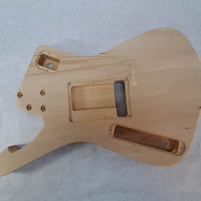 Unfinished 7 string Basswood Iceman body Fits Ibanez (tm) RG and Jem necks J2163 image 4