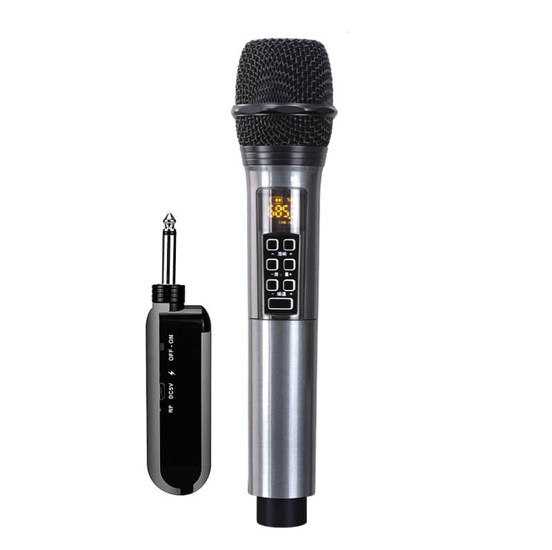 Reverberation Wireless Microphone One Tow Two Outdoor Conference Stage Home Karaoke Magic Sound Card Wireless Microphone image 1