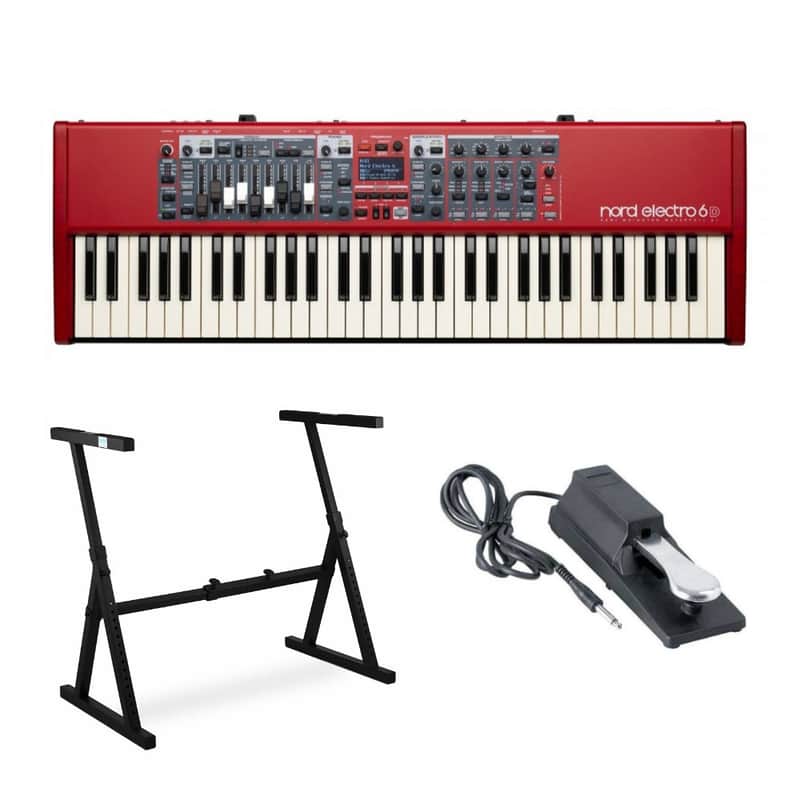Nord Electro 6D 61-Key Semi-Weighted Keyboard with Stand and Sustain Pedal image 1