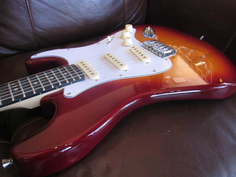 Amati H-Series Double Cutaway Electric Guitar 10STHG - Cherry Sunburst w/ Amati Gig Bag image 1