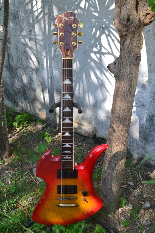 Burny バーニー MG-105X HIDEモデル モッキンバード Burny Mockingbird MG-105X Hide Model w/ Sustainer Japan | Reverb