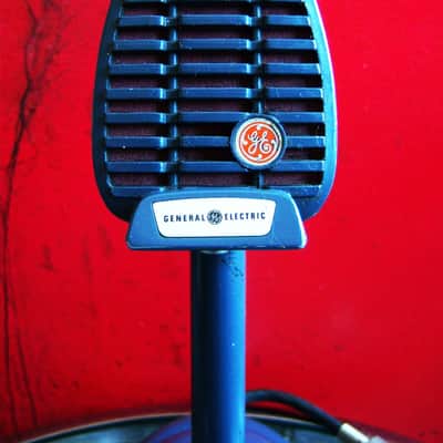 Vintage 1950's General Electric 97U29 / Shure 410 microphone w Shure S-36 stand PROP # 3 image 3