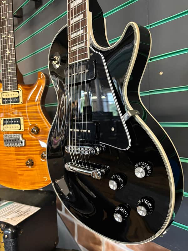 Burny Les Paul Custom P90 Ebony 2023 Electric Guitar | Reverb UK