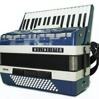 Weltmeister Cordal Accordion 80 Bass made in Germany, New Straps Soft Case for Gift, Vintage Keyboard Piano Accordian Musical Instrument, 2706 image 5