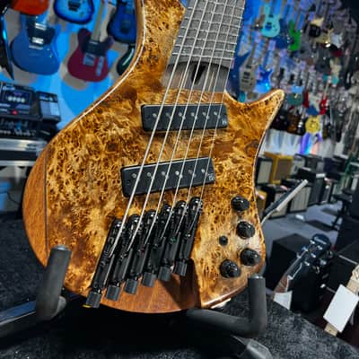 Immagine Ibanez EHB Ergonomic Headless 6-string Multi-scale Antique Brown Stained Low Gloss Auth Dealer! 744 GET PLEK’D! - 4