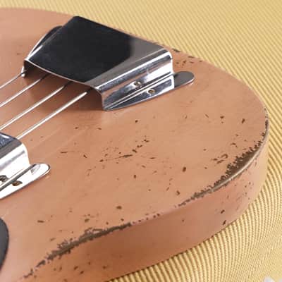 Fender Custom Shop 70th Anniversary 1951 Precision Bass Masterbuilt Andy Hicks Faded Aged Shell Pink image 10