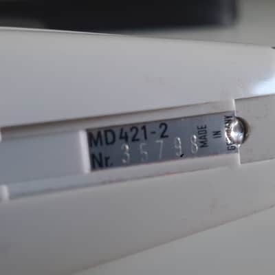 Sennheiser MD 421-2 Cardioid Dynamic Microphone 1960s - 1970s - White image 12
