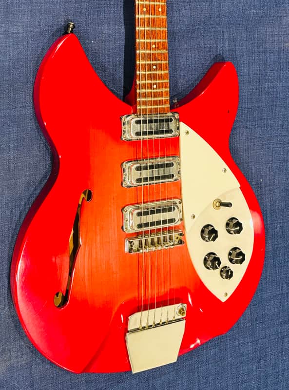 1966 Rickenbacker 345 Export Rose Morris Model 1998 - Fireglo image 1