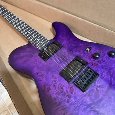 Schecter PT Standard Electric Guitar - Purple Burst Burl image 6