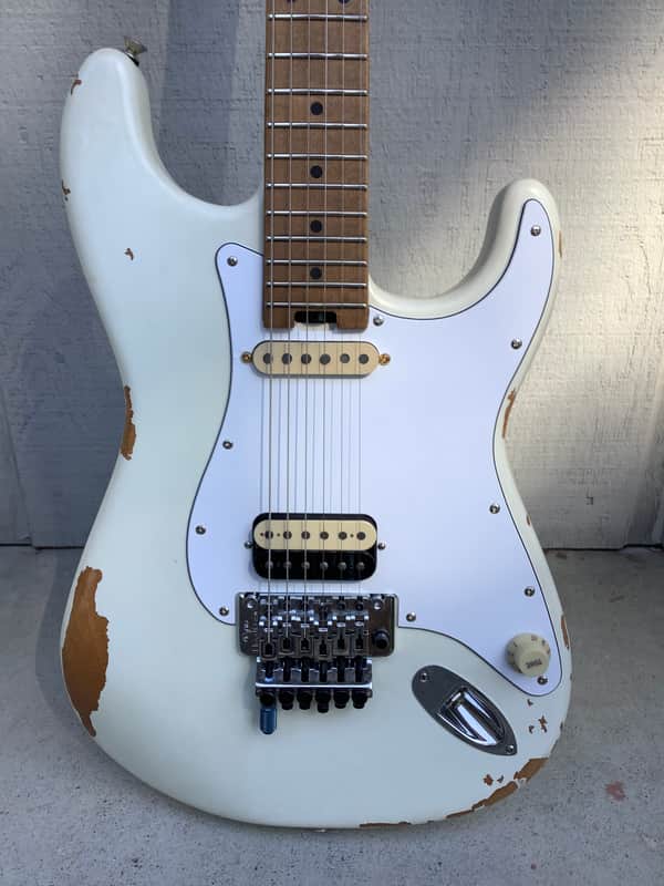 EVH Frankenstein Series Relic White With Upgrades image 1