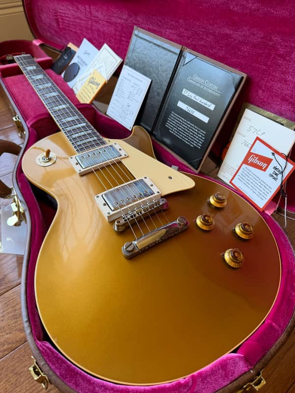 2026 Gibson Custom Shop Les Paul Standard ‘57 Reissue R7 Dark Back VOS - Gold Top image 1