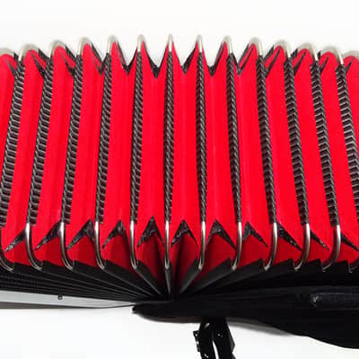 Close to New! Original Borsini Professional 5 Row Button Accordion 120 Bass, made in Italy, C Griff, includes Straps and Case, Top Quality Great Accordion! 2537 image 9
