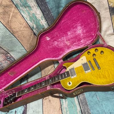Vintage Original Gibson, hard shell case, stone,Les Paul 1959 Sunburst image 3