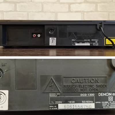 Denon DCD-1300 Rare Vintage CD Player Warranty Tested Remote 100V image 7