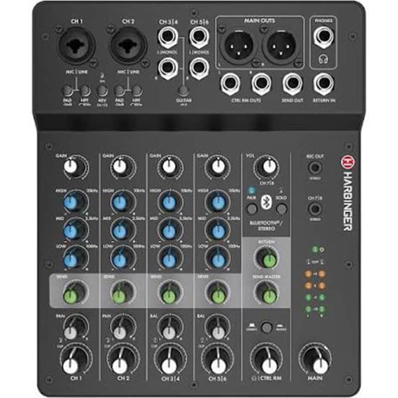 Harbinger LV8 8-Channel Mixer w/ Bluetooth image 1