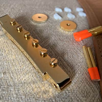 Gibson PBBR-065 Historic Non-Wire ABR-1 Tune-O-Matic Bridge 2025-24K Gold plated image 4