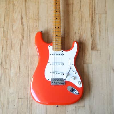 1983 Fender Stratocaster '57 Reissue Fullerton American Vintage Fiesta Red w/ohc, Hangtags image 3