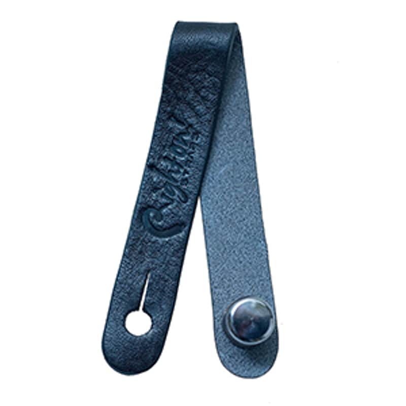 RightOn Neck Strap Link Acoustic Guitar Strap Button Headstock Tie  Black image 1