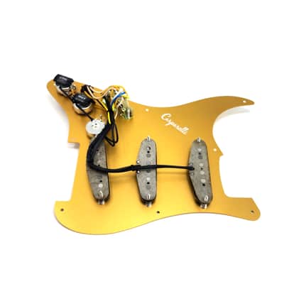 Carparelli 9-Way Strat Wiring Mod – Fully Loaded Pickguard, Vintage Single Coils, CTS Pots image 4