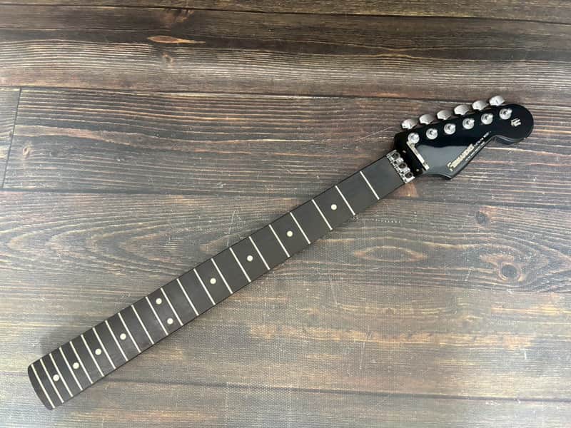 80s FERNANDES FST-90 Stratocaster Neck Black w/Locking Nut image 1