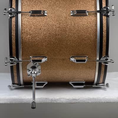 Rogers 20/12/16" 60's Headliner Holiday Drum Set - Champagne Sparkle image 7
