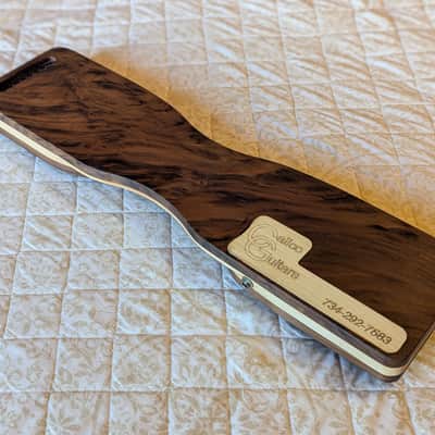 Mini Travel Headless Lap Steel Guitar – Walnut & Maple, P90 Pickup, Gig Bag image 5