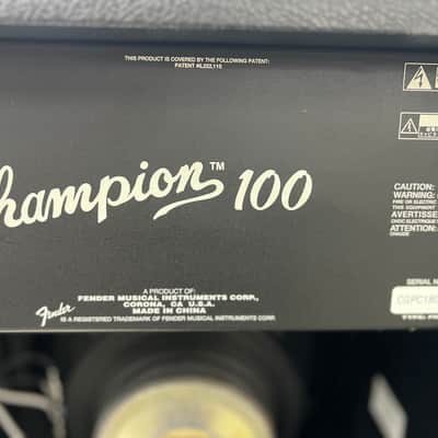 Fender Champion 100 2-Channel 100-Watt 2x12" Solid State Guitar Combo 2013 - Present - Black image 8
