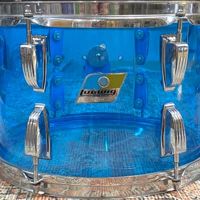 Ludwig Vintage 70s 8x12 Blue Vistalite Tom - We Ship Fast! image 1