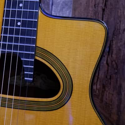 Gitane D-500 Gran Bouche Professional Gypsy Jazz Manouche Guitar - High Gloss Natural w/ Aging Top Toner w/ Deluxe Gig Bag image 8