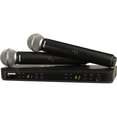 Shure BLX288/SM58 Dual-Channel Wireless Handheld Microphone System with SM58 Capsules image 2